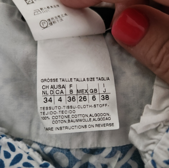 max mara weekend dress / Coverup Beach 100% Cotton US Size 4 small - Picture 5 of 9